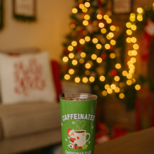 Christmas Themed Tumbler 20oz - Festive Santa Design, Perfect for Holiday Gifting, Coffee Lovers, Xmas Celebrations, Cozy Drinks