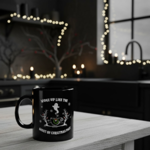 Woke Up Like the Ghost of Christmas Past Mug | Gothmas Coffee Cup | Spooky Christmas Gift | Gothic Holiday Mug | Dark Christmas Decor